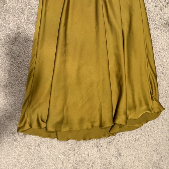 Ted Baker HARIIET Midi Dress In Khaki Green Size 1 / S - Picture 15 of 15